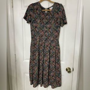 LuLaRoe Amelia Dress Pockets Large